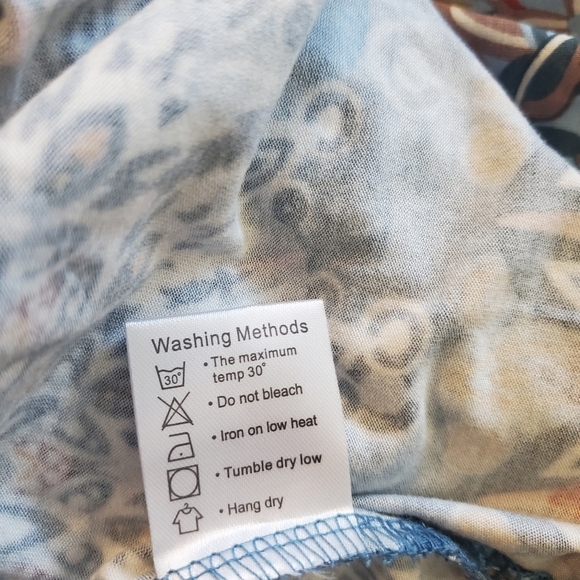 Simier Fariry Boho Women's Hide Belly Blouson Knee Length Dress with Pockets XL. - Picture 10 of 10